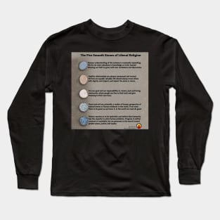 5 Smooth Stones of Liberal Religion Long Sleeve T-Shirt